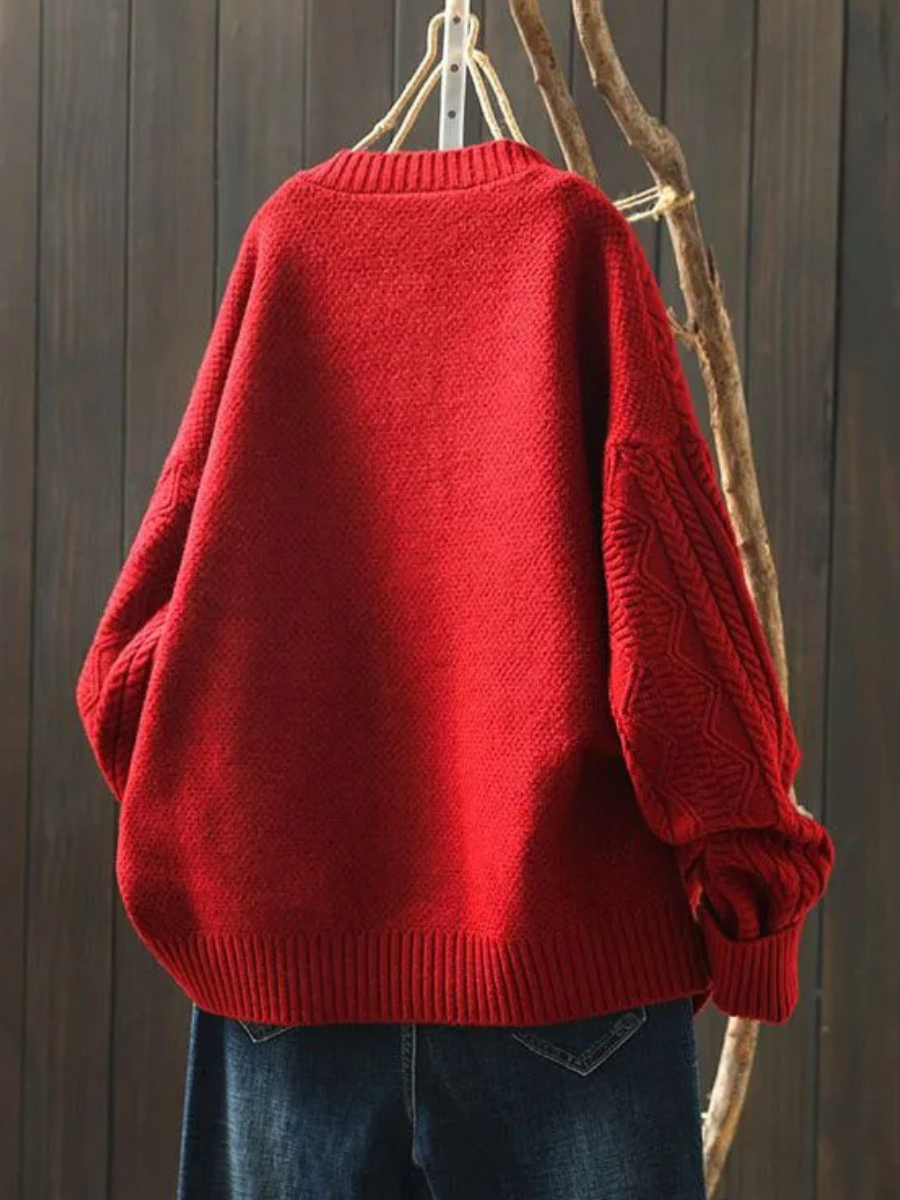 Lorena - Comfortable Cable Pullover for a Cozy Style