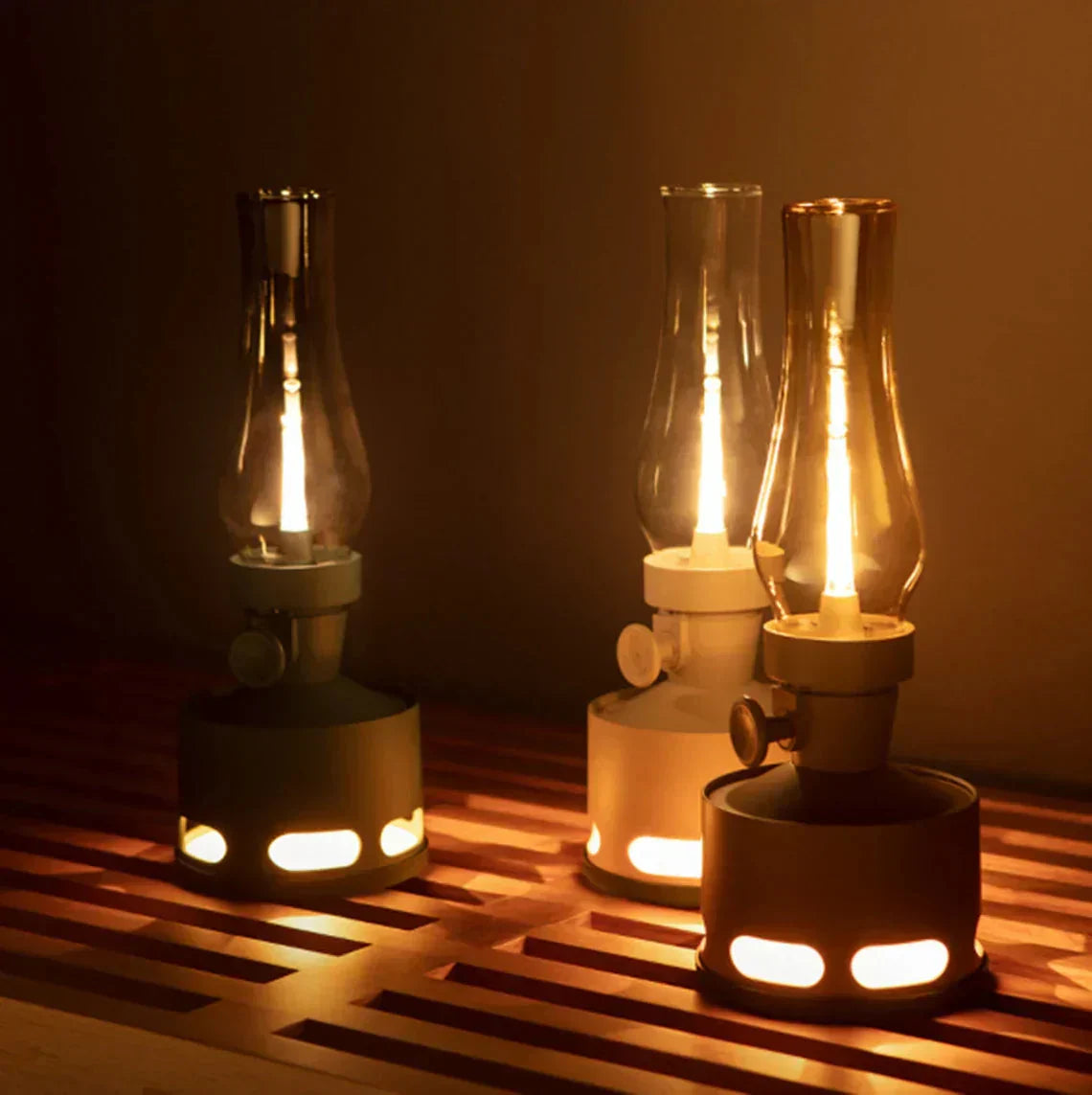 Vintage-Design Lantern with LED Lighting