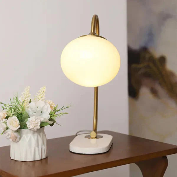 Funny Marshmallow Metal and Glass Table Lamp for Stylish Lighting