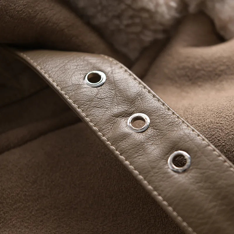 Nova Suede Winter Coat | Luxury & Warm Design for Elegant Winters