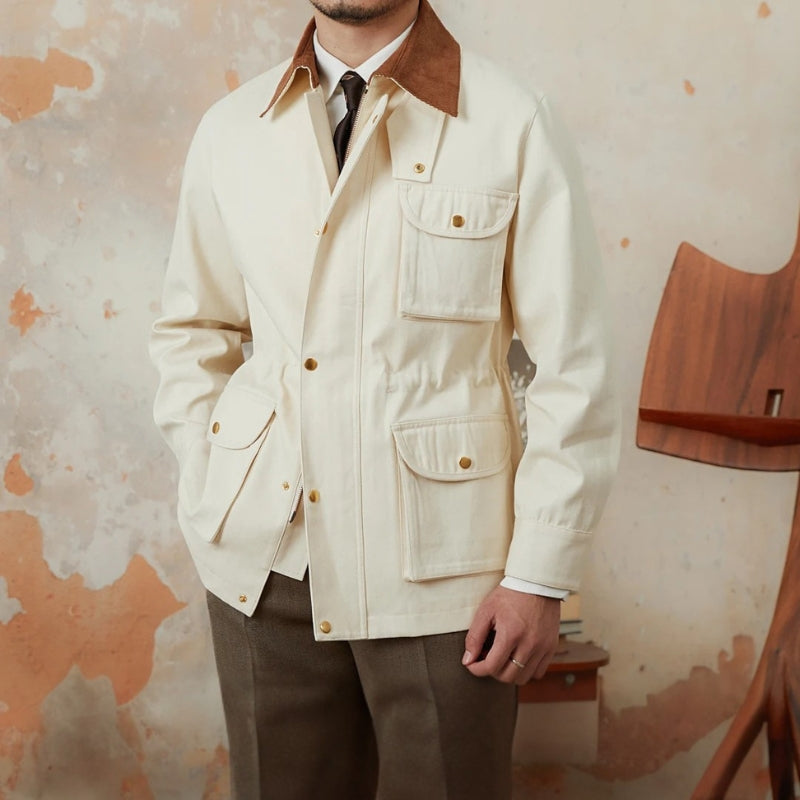 Fishbone Pattern Knit Jacket for a Chic and Trendy Style