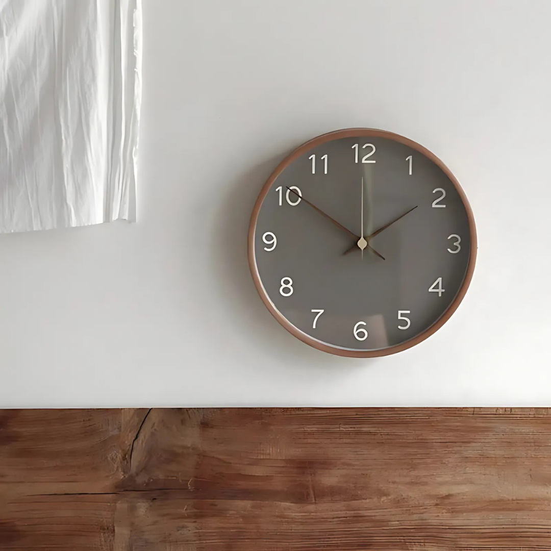 Transcend - Elegant Modern Wooden Wall Clock for a Stylish Interior