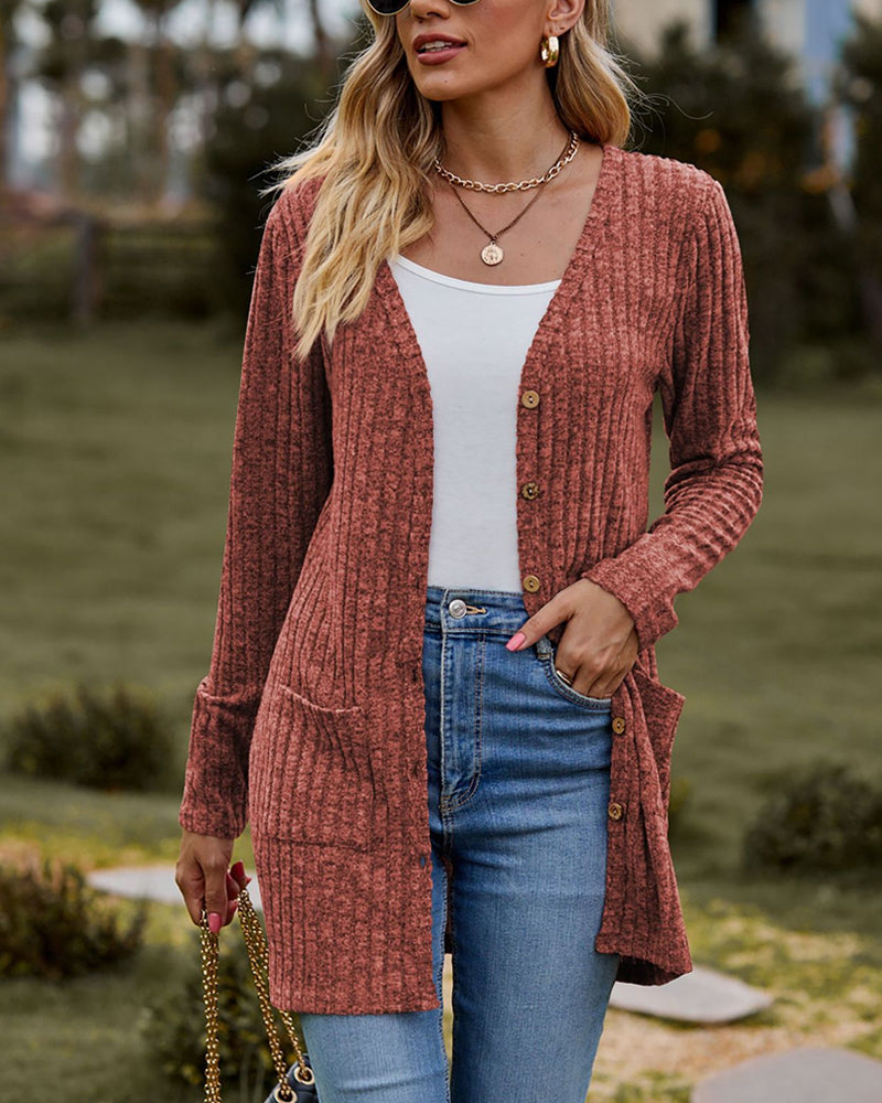 Elegant women's long-sleeve cardigan for stylish looks