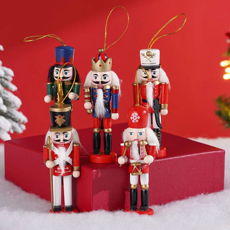 MerrySoldier - Elegant Hanging Nutcracker Soldier Decoration Set for Christmas