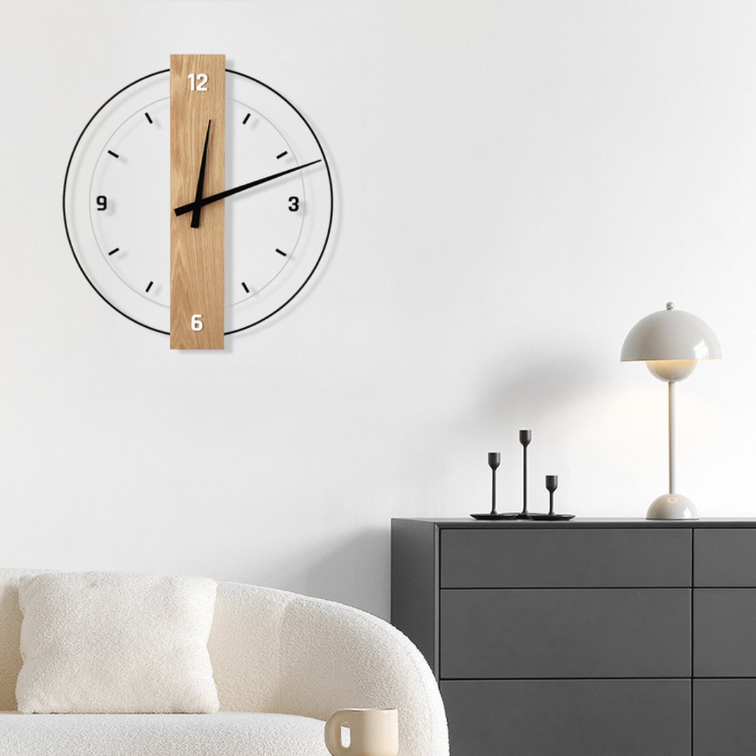Aurra – Quiet Large Wall Clock for an Elegant Living Room Decor