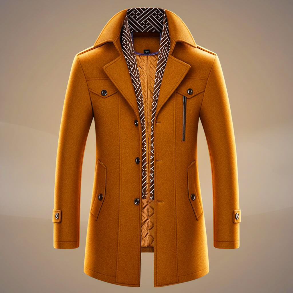 Kensworth Legacy Pure Wool Coat for an Elegant and Warm Style