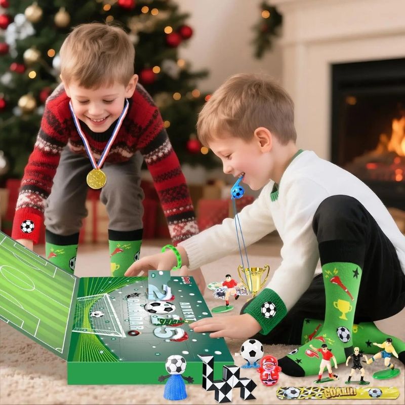 GiftKick Football Advent Calendar - Christmas Toy Set for Fun Throughout December