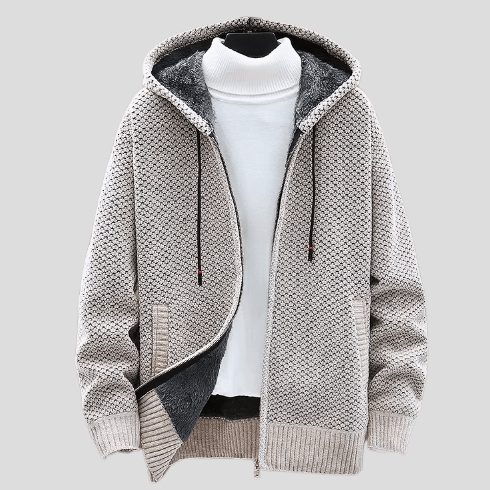 Lorent | Premium thermal-knit hoodie for warm comfort and modern style