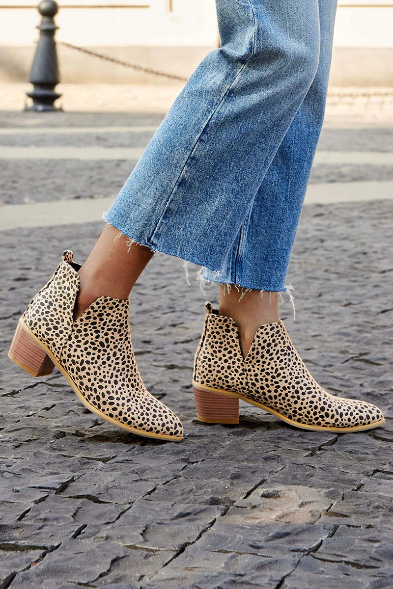 Trendy and stylish printed ankle boots