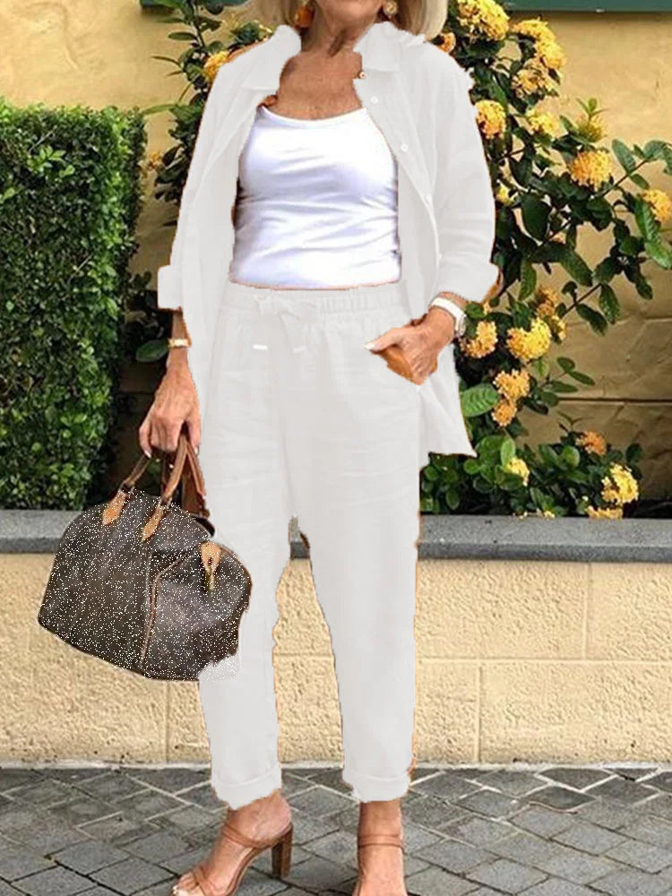 Elegant Pure Set - Refined Two-Piece Ensemble