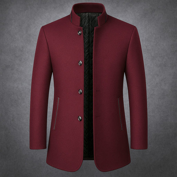 Álvaro | Classic Coat with Mandarin Collar – Timeless style and sophistication for any occasion