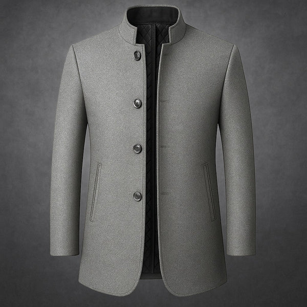 Álvaro | Classic Coat with Mandarin Collar – Timeless style and sophistication for any occasion