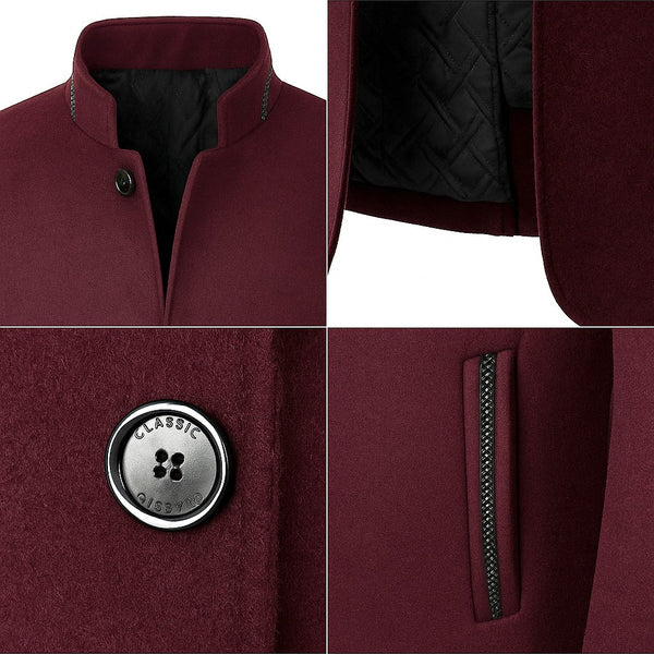 Álvaro | Classic Coat with Mandarin Collar – Timeless style and sophistication for any occasion