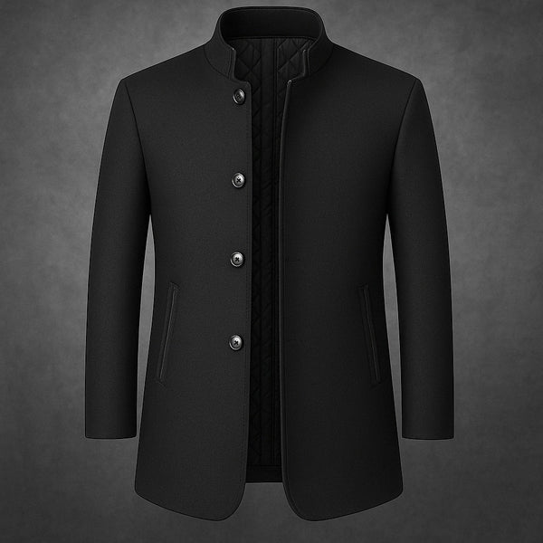 Álvaro | Classic Coat with Mandarin Collar – Timeless style and sophistication for any occasion