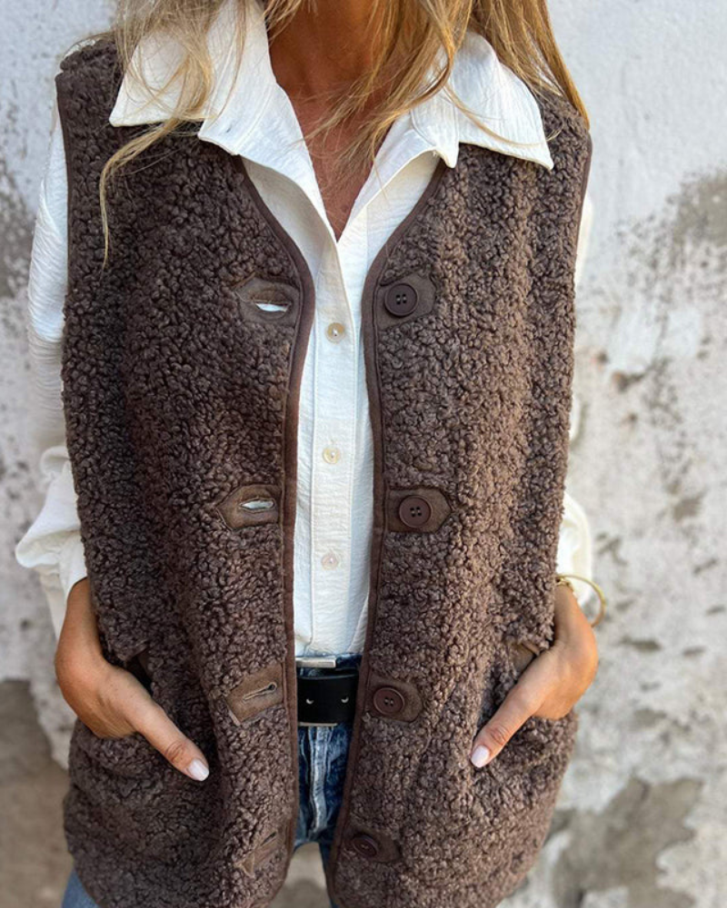 Luxe Sherpa Vest – Chic & Cozy
