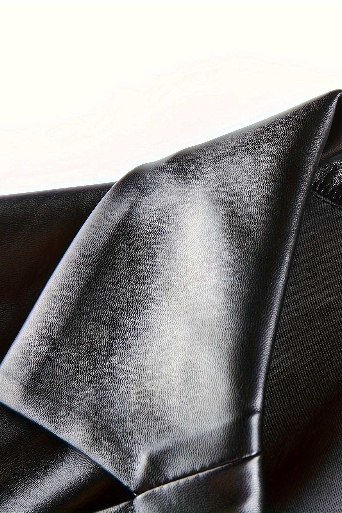 Elegant Loose PU Blazer for a Sophisticated Style
