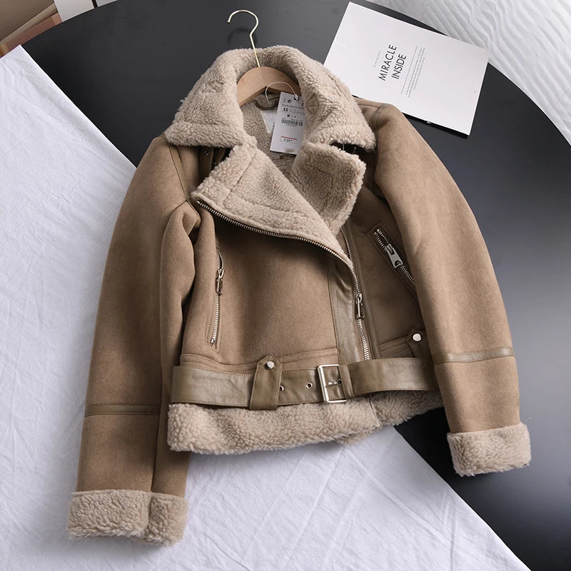Nova Suede Winter Coat | Luxury & Warm Design for Elegant Winters