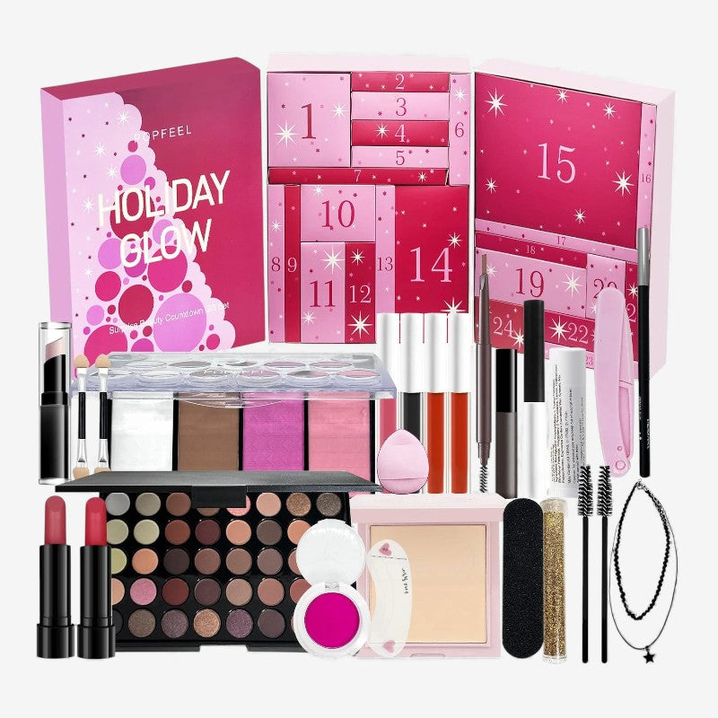 LuxeCharm Makeup Advent Calendar - The Perfect Gift Box for Beauty Enthusiasts