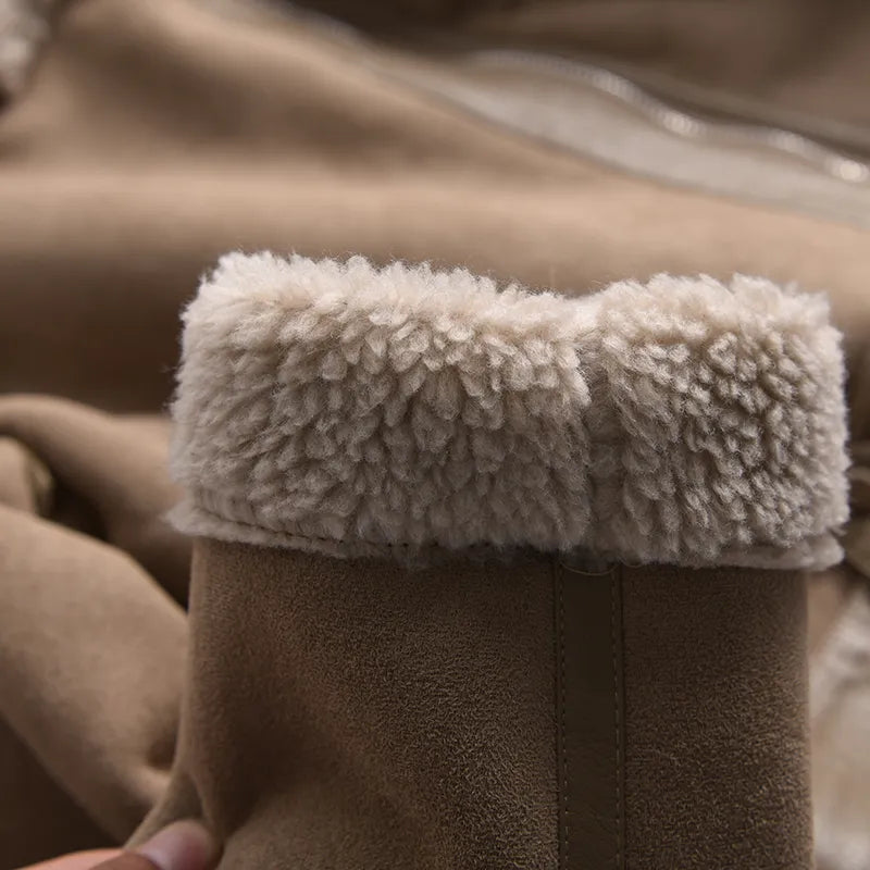 Nova Suede Winter Coat | Luxury & Warm Design for Elegant Winters