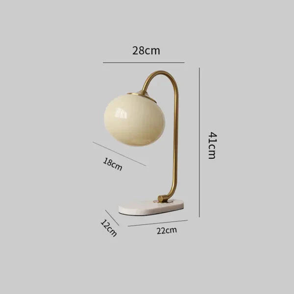 Funny Marshmallow Metal and Glass Table Lamp for Stylish Lighting