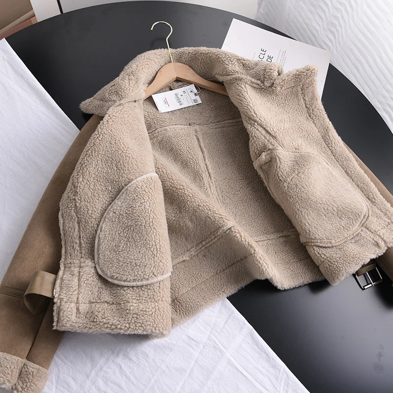 Nova Suede Winter Coat | Luxury & Warm Design for Elegant Winters