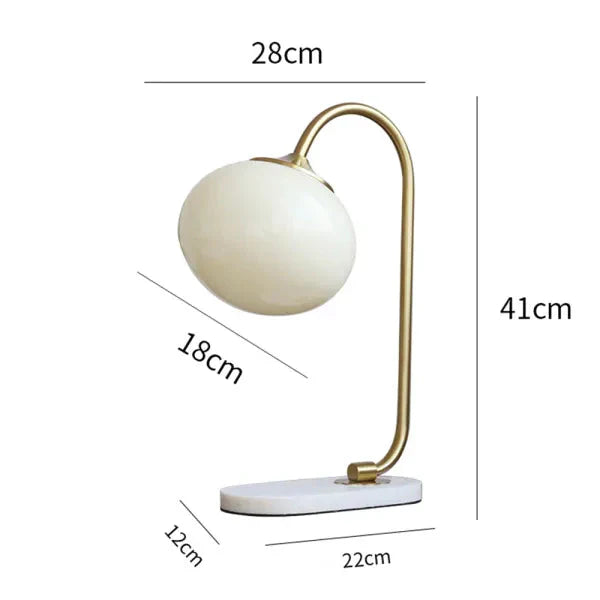 Funny Marshmallow Metal and Glass Table Lamp for Stylish Lighting