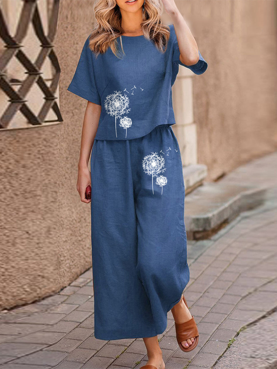 Two-piece lightweight summer set