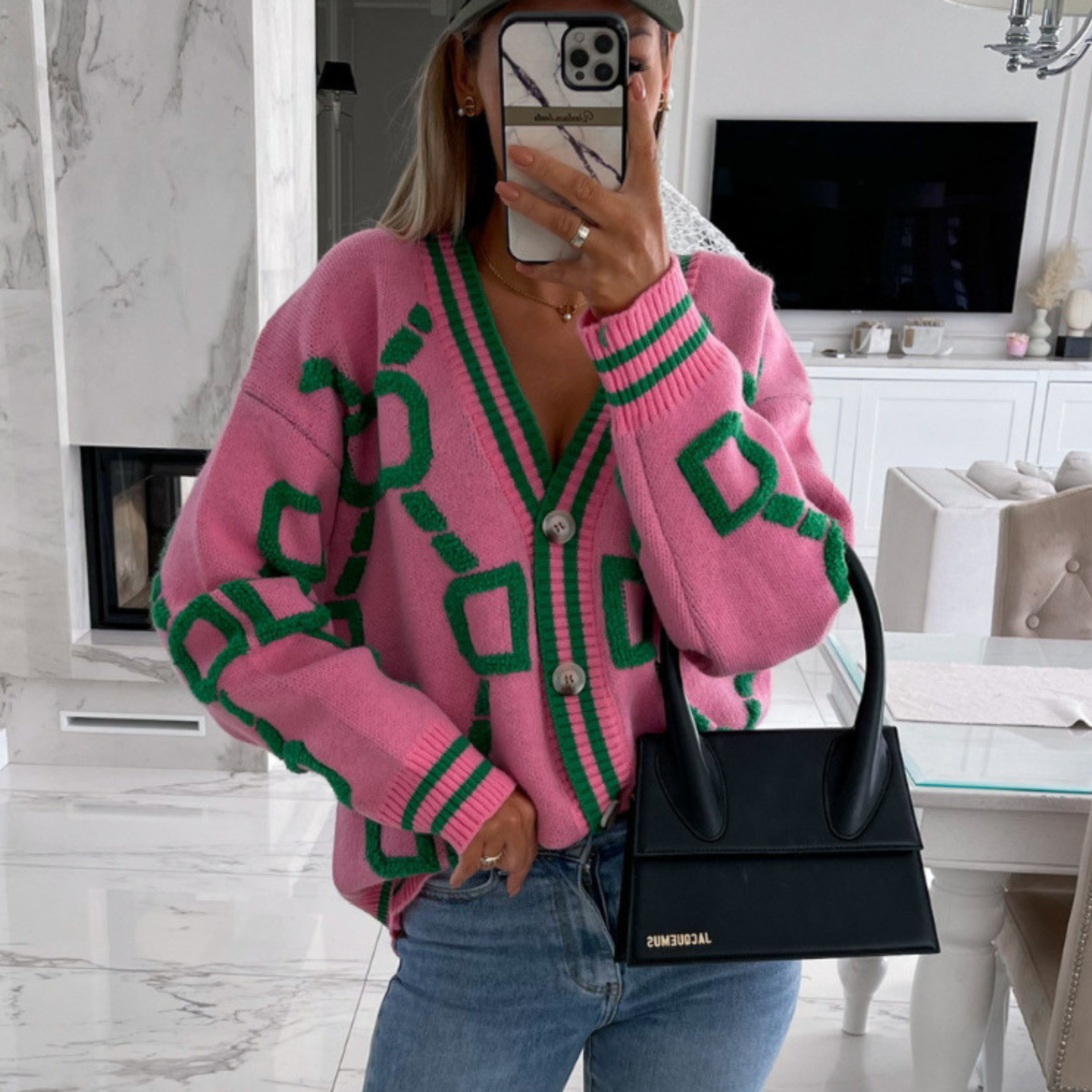 Elegant Button-Down Long-Sleeve Cardigan