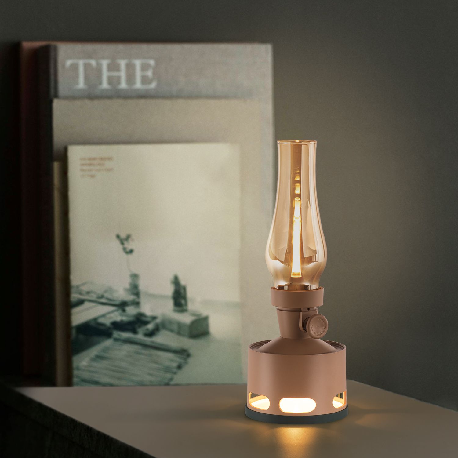Vintage-Design Lantern with LED Lighting