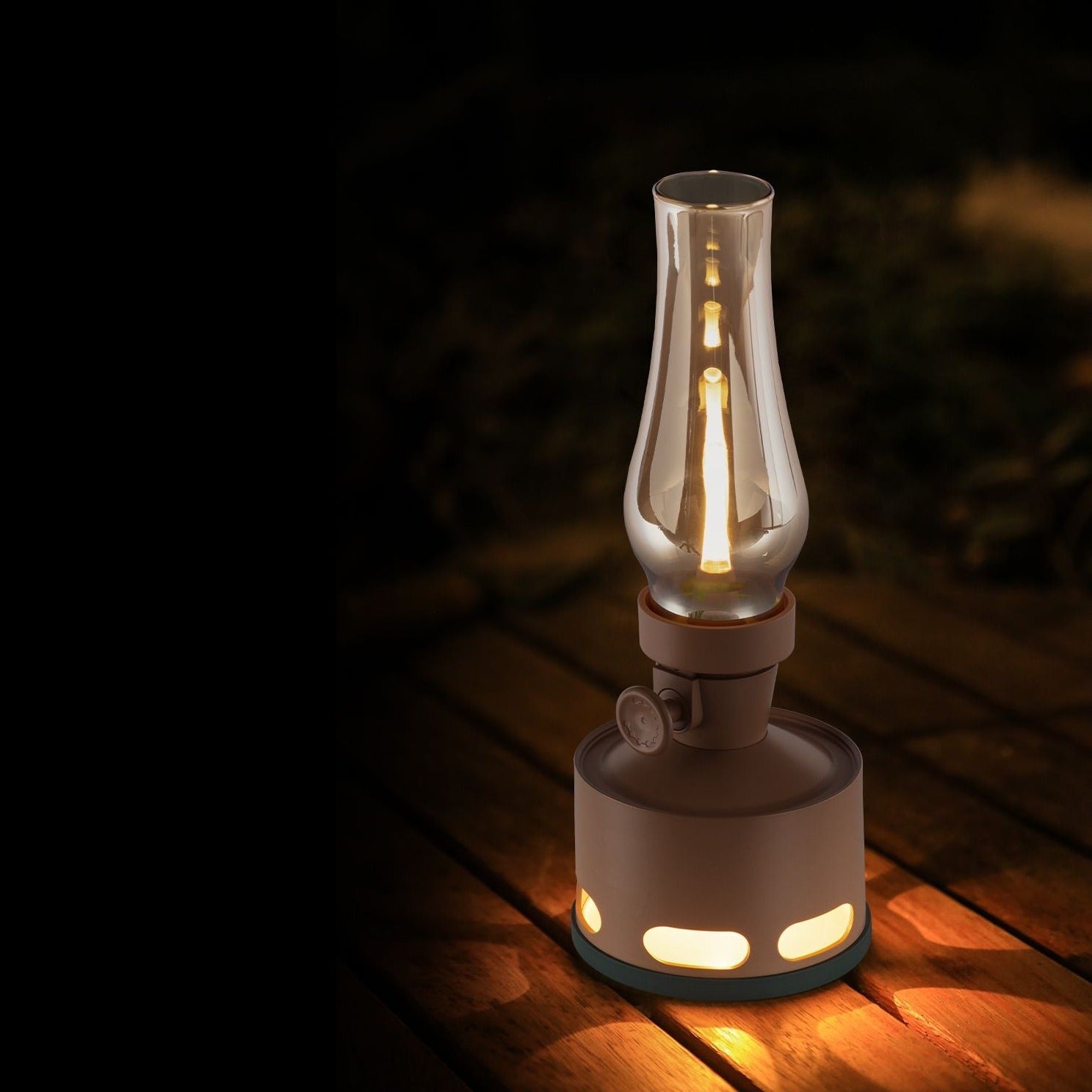 Vintage-Design Lantern with LED Lighting