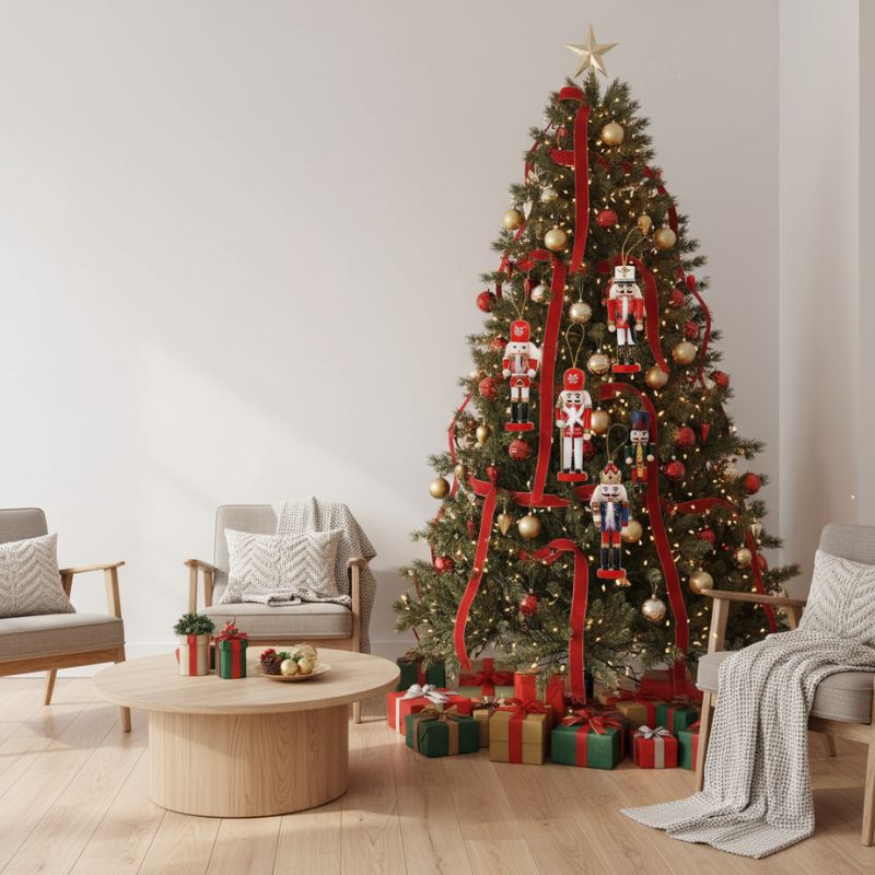 MerrySoldier - Elegant Hanging Nutcracker Soldier Decoration Set for Christmas