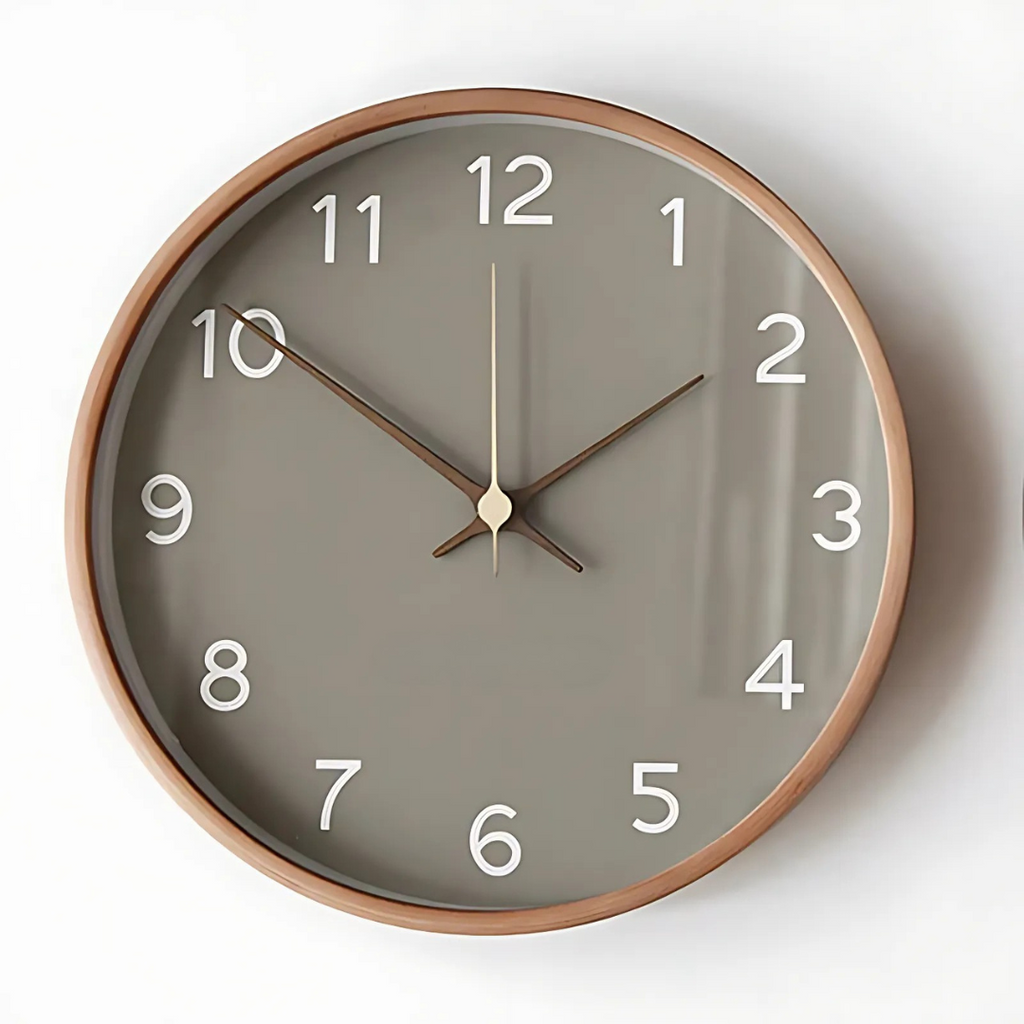 Transcend - Elegant Modern Wooden Wall Clock for a Stylish Interior