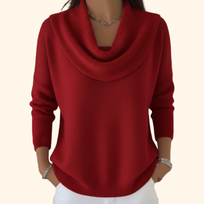 ELIZA – Elegant Sweater with Sophisticated Collar