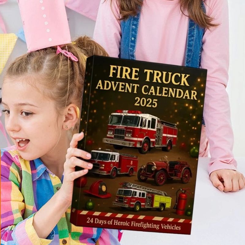 RescueTide Firefighting Vehicles Advent Calendar – Perfect Christmas Gift Set for Kids' Heroes
