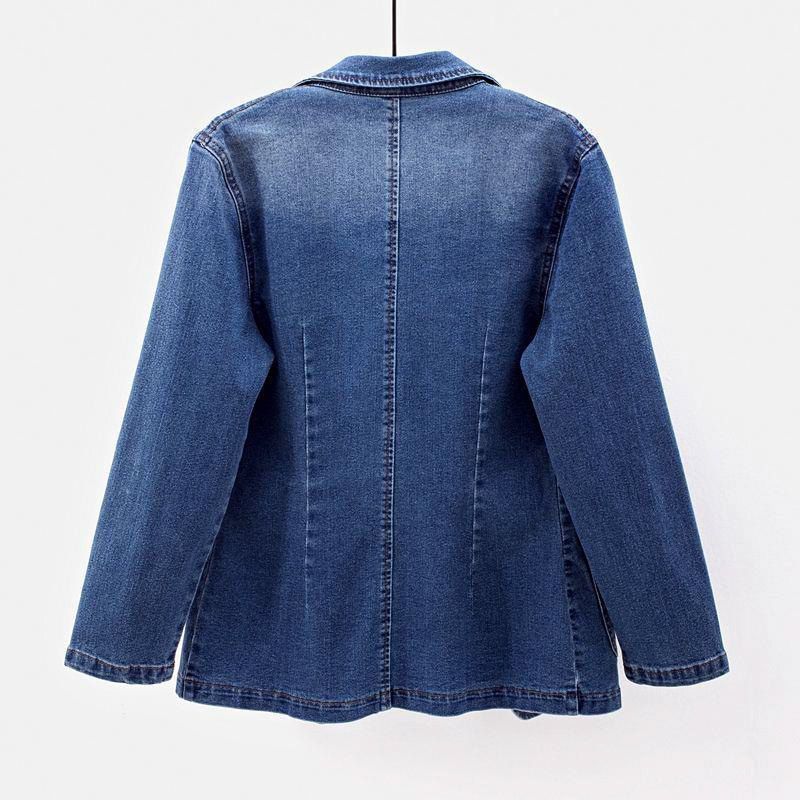 Theodora Organic Denim Blazer – Elegant and Sustainable Style for Any Occasion