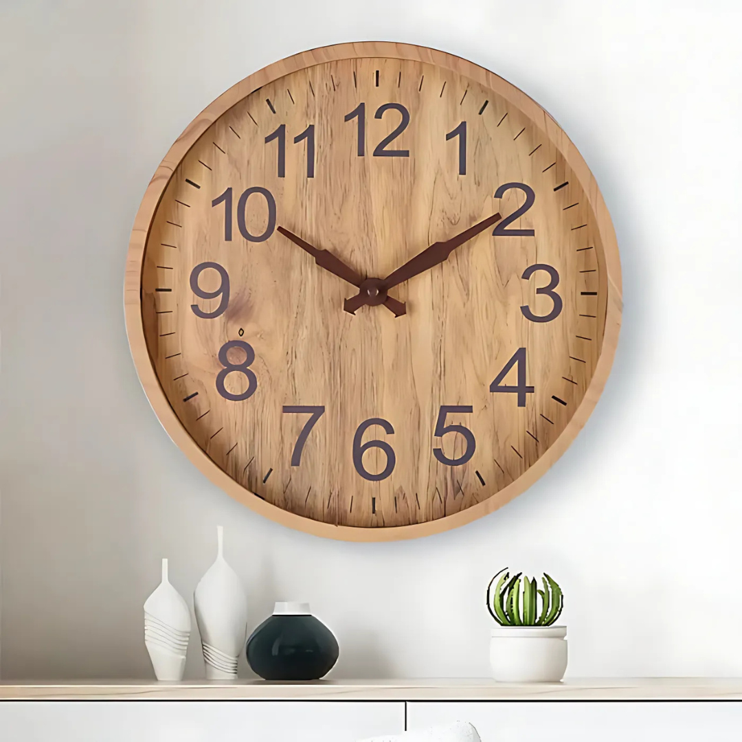 Clocky Clock - Large Stylish Wall Clock for Living Room