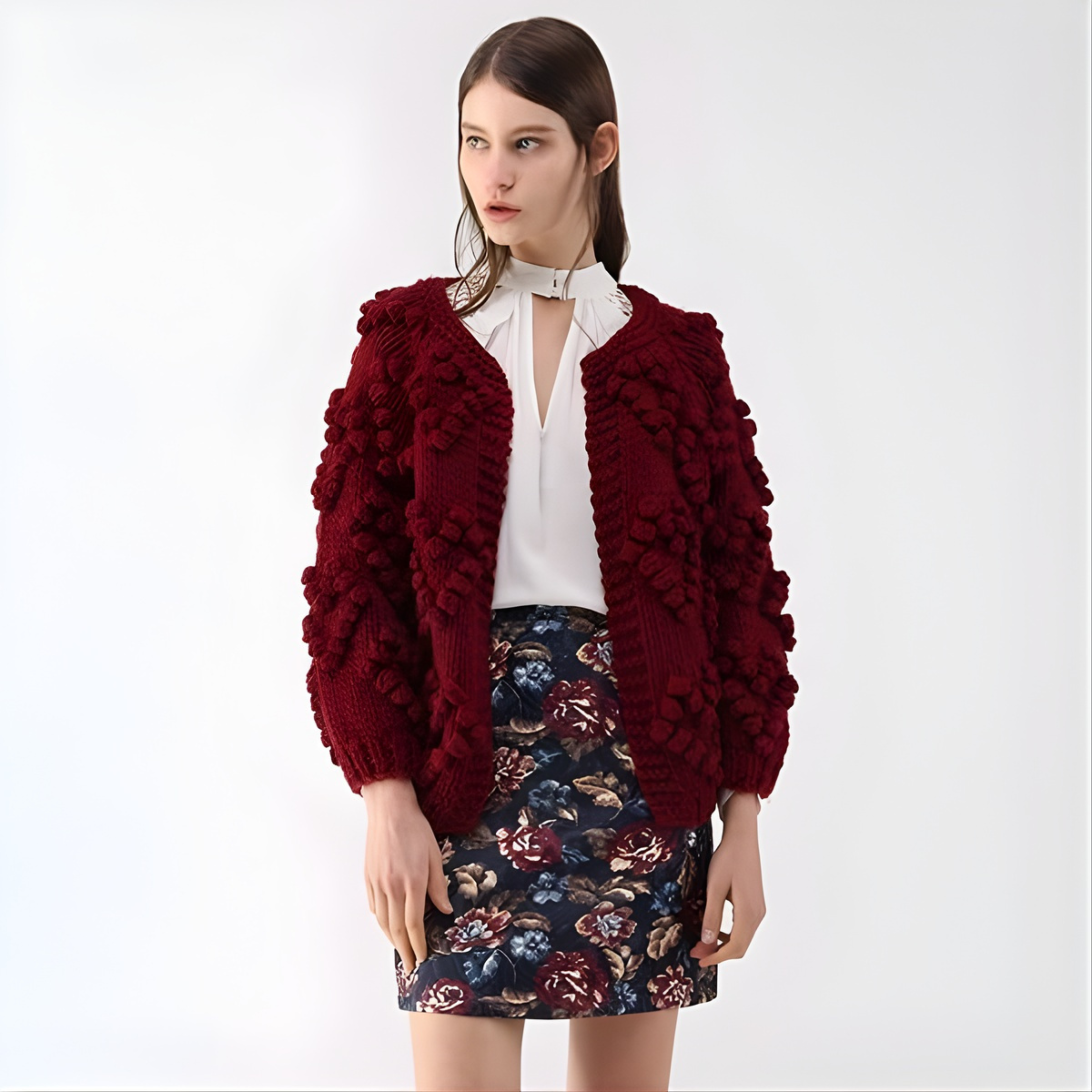 Cozy Long-Sleeve Open-Front Cardigan