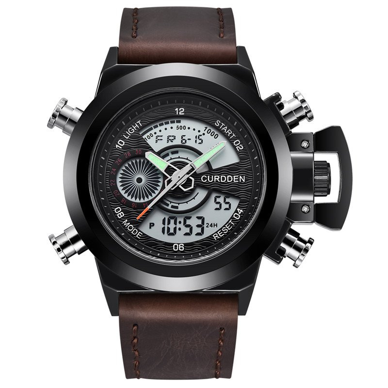 Double Time Zone Chronograph Watch – Elegant and Refined Functionality