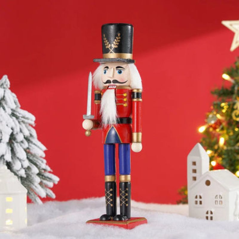 CheerSoldier - Charming Nutcracker Soldier Figure for Elegant Home Decor