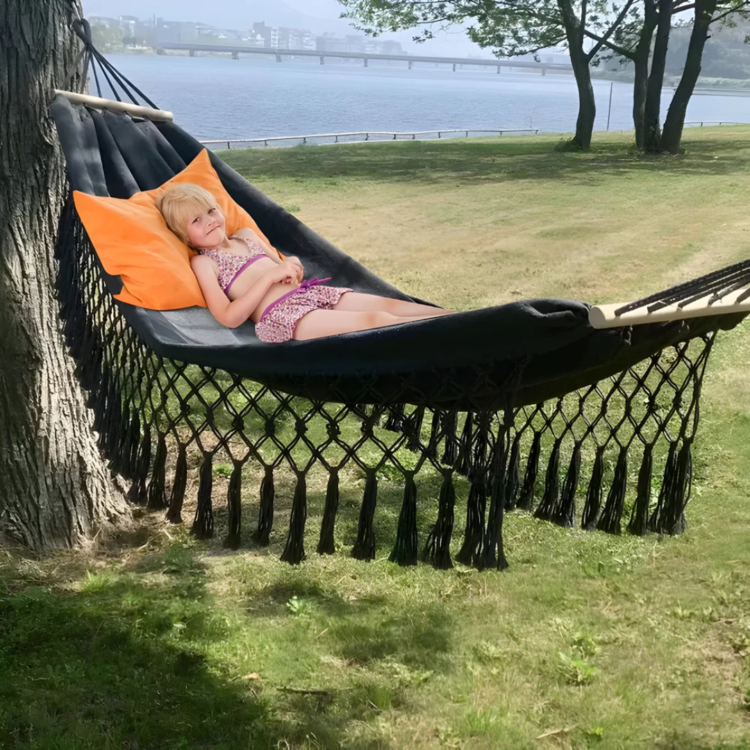 Velri - Luxe Comfortable Boho Cotton Hammock for Ultimate Relaxation