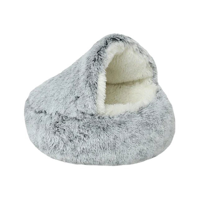 Comfortable and Safe Self-Heating Fleece Nest for Your Pet
