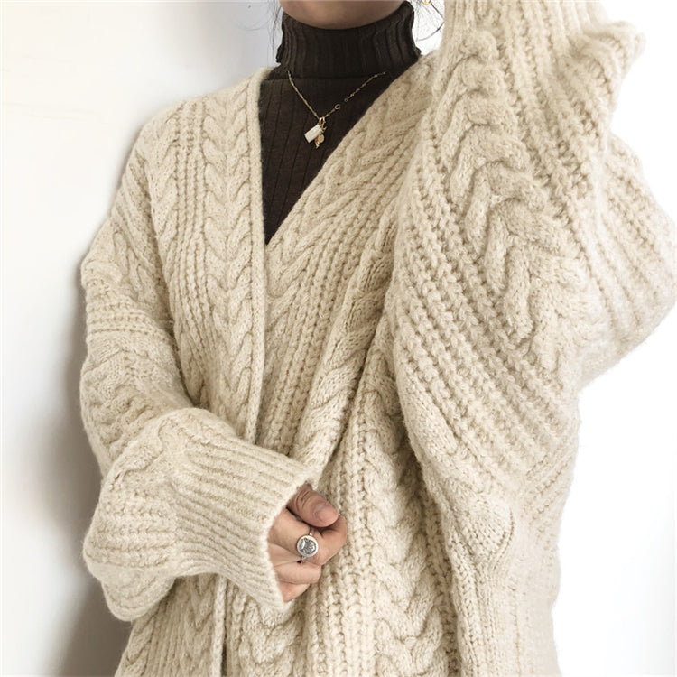 Women's Cozy Chunky Knit Cardigan - Soft, Warm & Stylish
