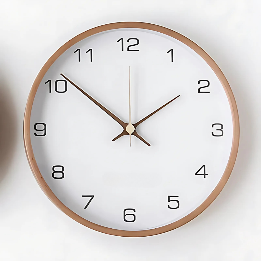 Transcend - Elegant Modern Wooden Wall Clock for a Stylish Interior