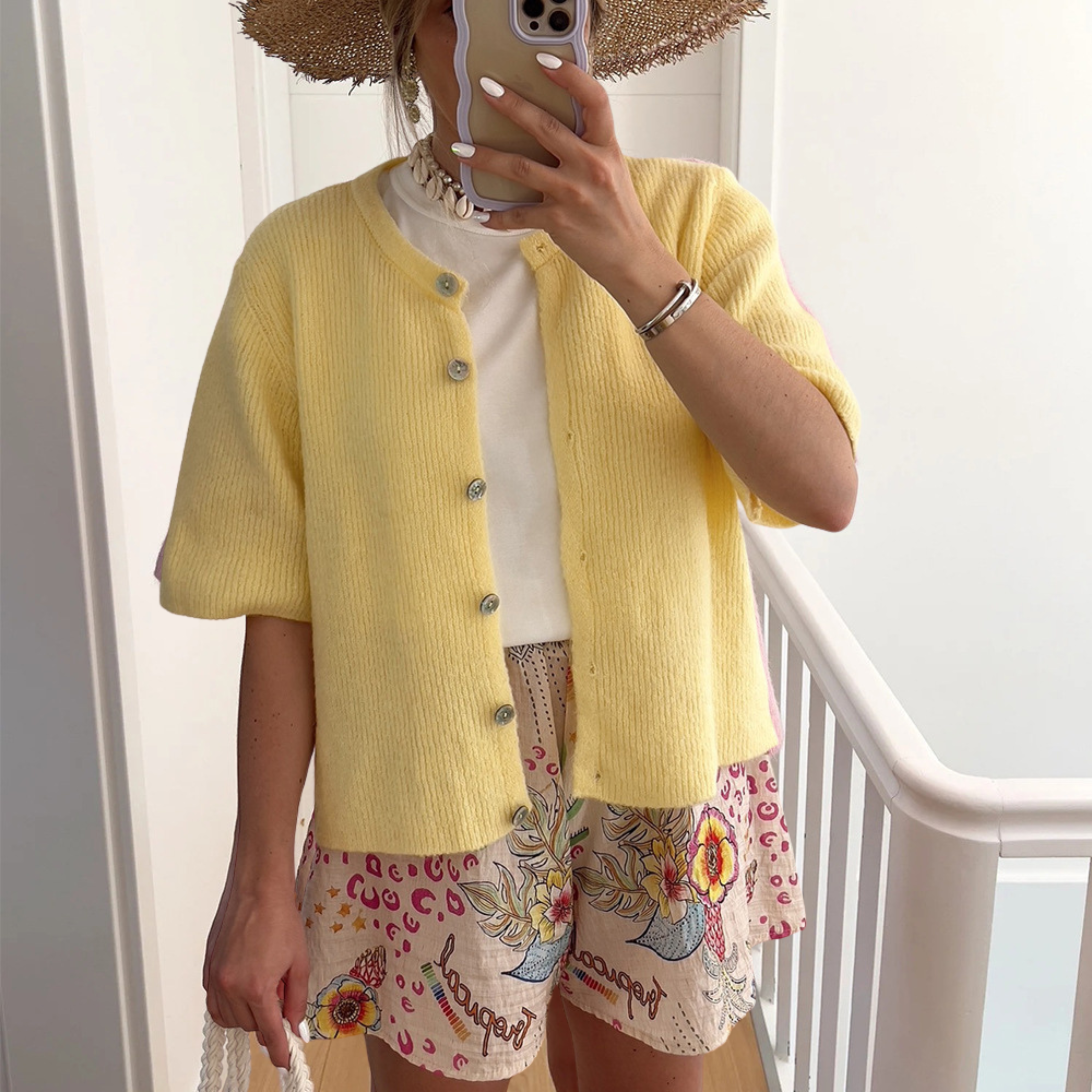 Effortless Summer Style – Lightweight Short-Sleeve Cardigan for Casual Comfort