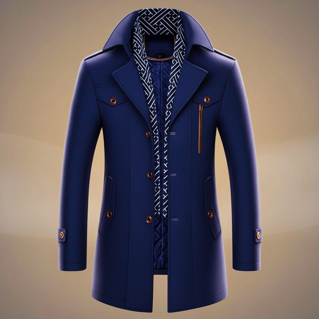 Kensworth Legacy Pure Wool Coat for an Elegant and Warm Style