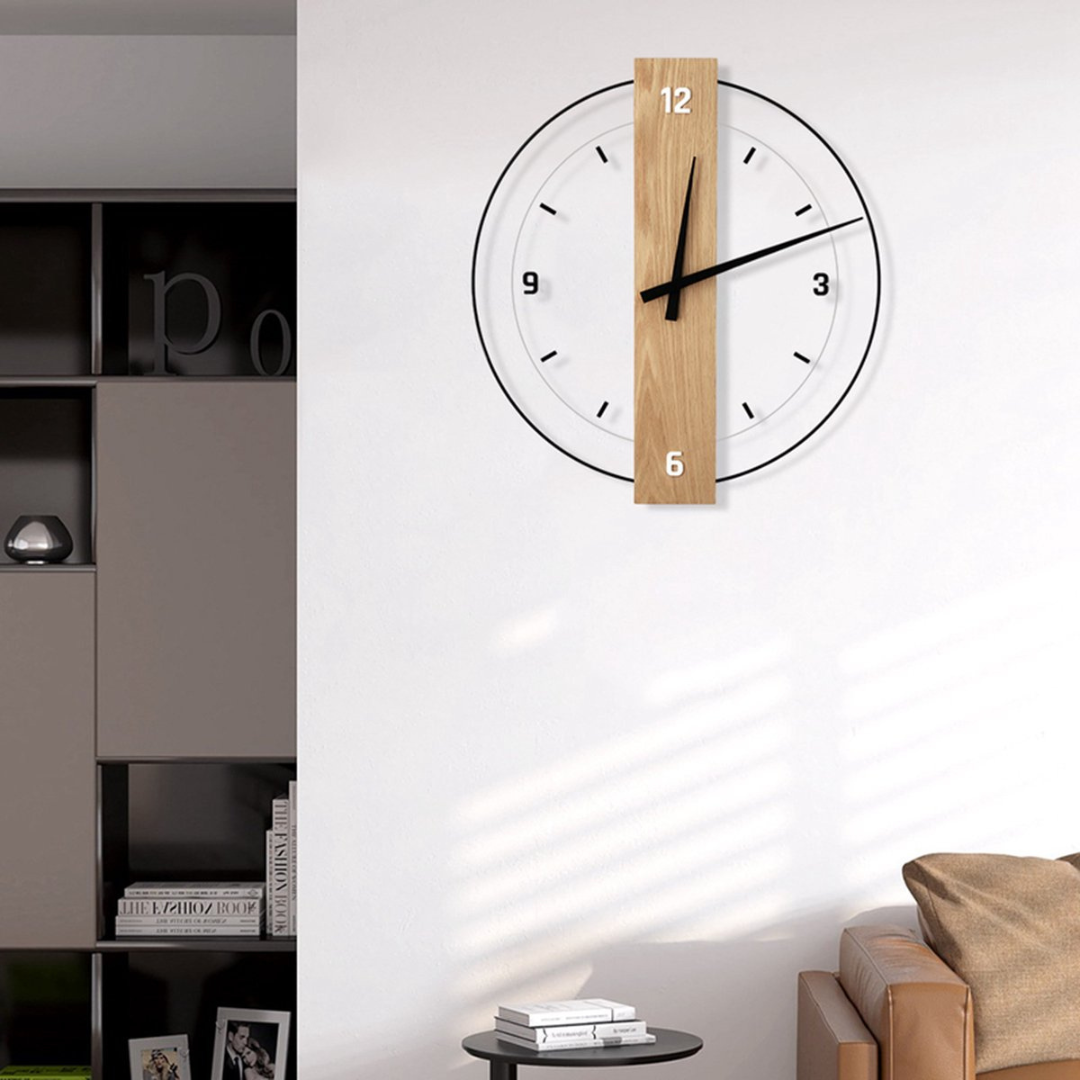 Aurra – Quiet Large Wall Clock for an Elegant Living Room Decor