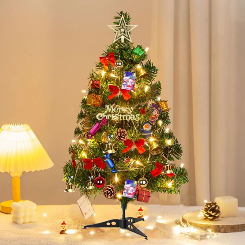 TwinkleTree - Charming Decorative Table Tree with Light Effects and Lovely Ornaments