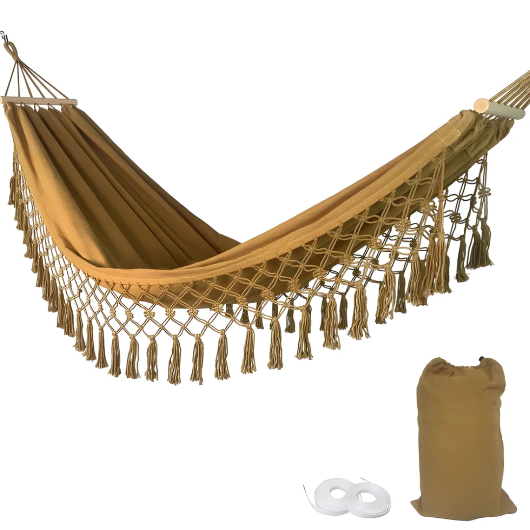 Velri - Luxe Comfortable Boho Cotton Hammock for Ultimate Relaxation