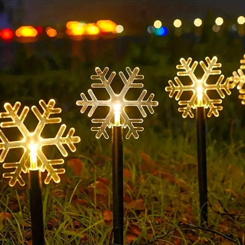 SnowGlow - Solar-Powered Path Light for Festive Outdoor Atmosphere