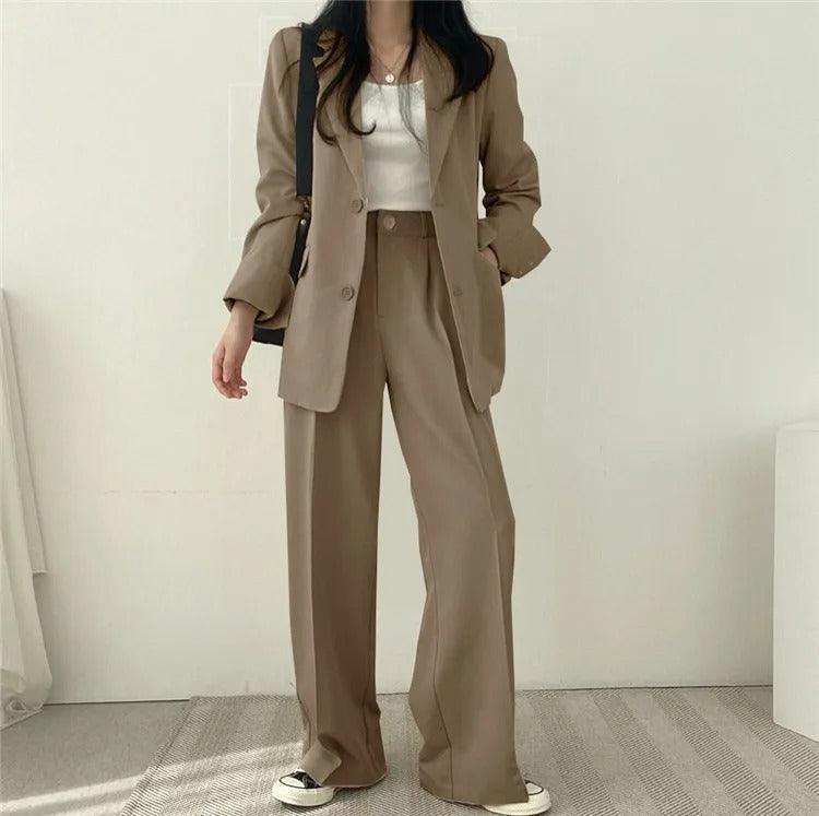 Hailey | Elegant Women's Suit Set with Long Blazer